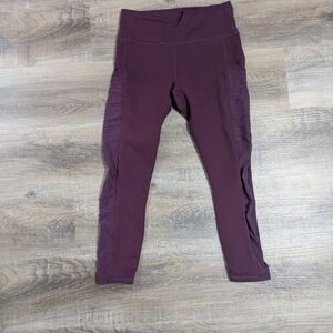 Kids Active Leggings in Deep Plum